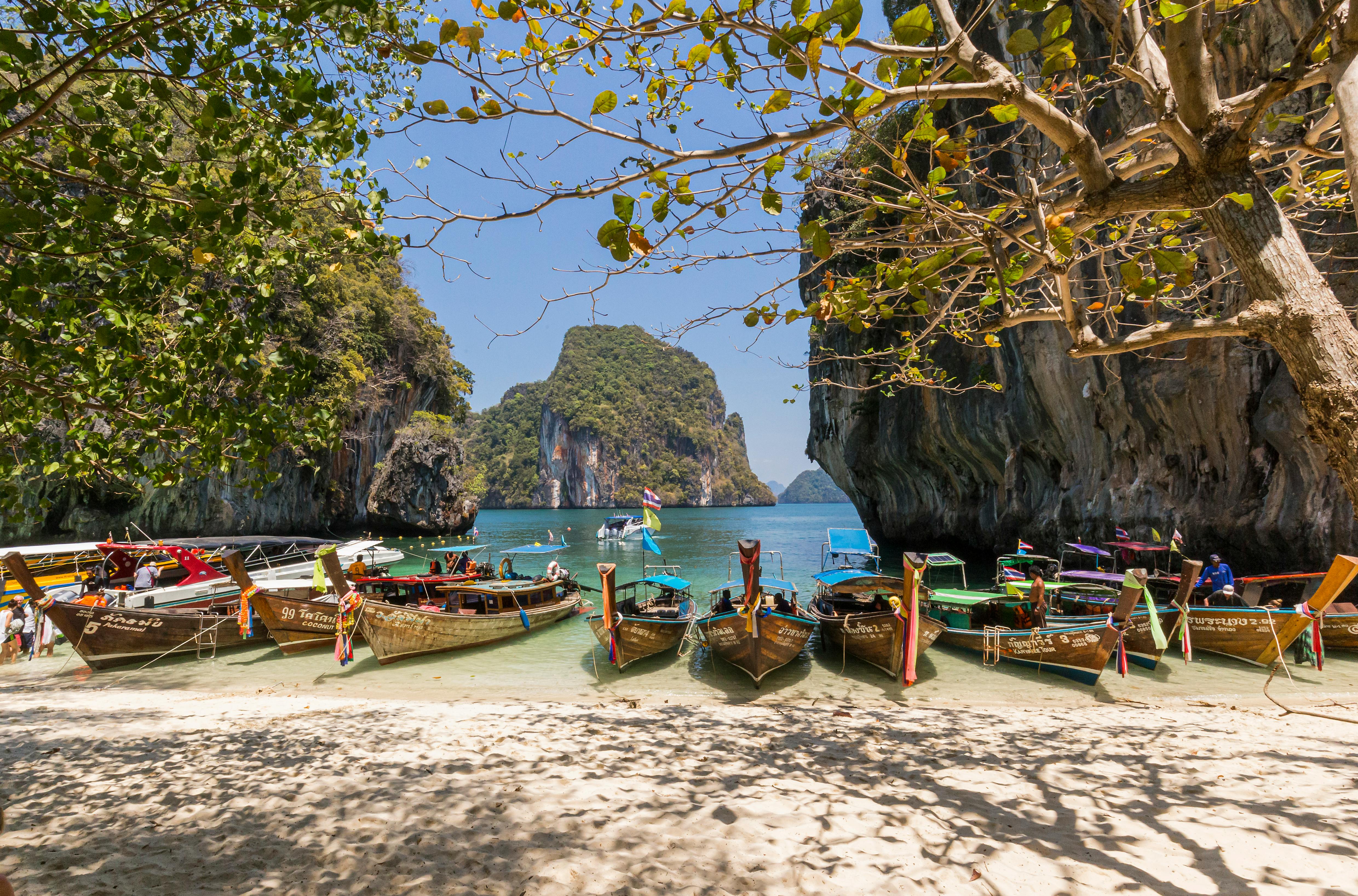 Boats on seashore (Thailand)
