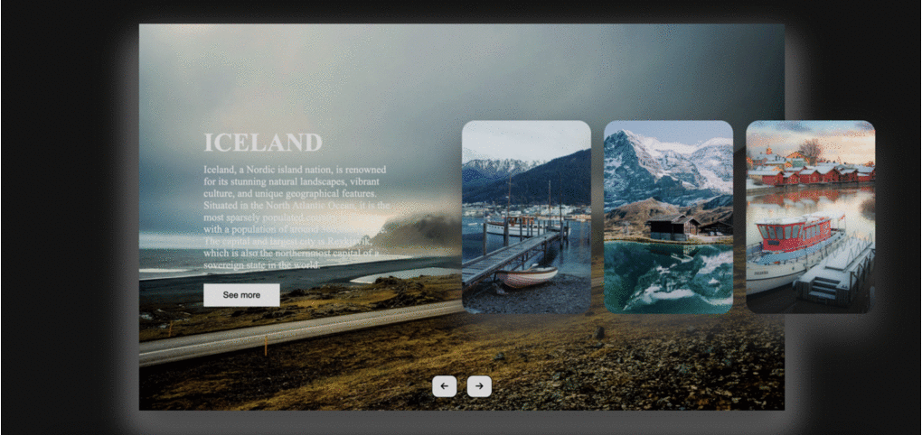 gif file for a side project called image slider
